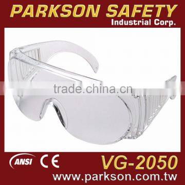 Economic One Piece Lightweight Visitor Safety Goggles with CE EN166 and ANSI Z87.1 Standard VG-2050