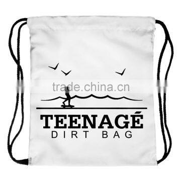 Brand New Custom 3D Print Cheap Cloth Drawstring Sports Bag