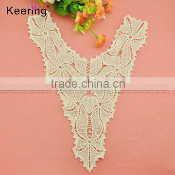 40.5*34cm cotton back lace trim design for women dress WLS-008