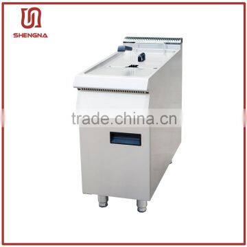 Best selling Gas 1-tank fryer 1 basket with cabinet