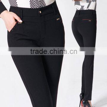 New Autumn Winter Ladies Casual Fashion Pencil Pants of Tall Waist Elastic Long Pants photo-3