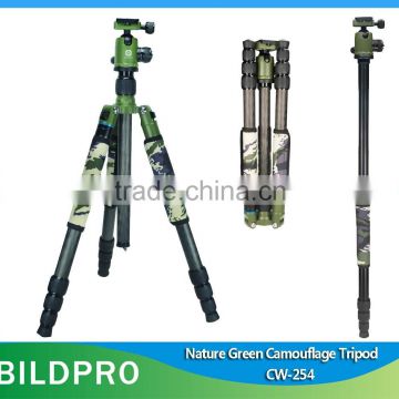 BILDPRO Light Tripod Stand Heavy Duty Video Tripod Portable Camera Tripod Carbon Fiber Tube