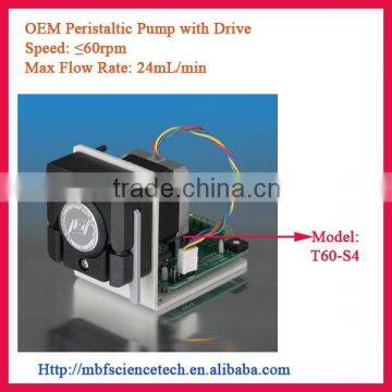 OEM Peristaltic Pump with Drive, Model: T60-S4, Speed: max. 60rpm, Control Mode: Dial switch with external signal (0-10kHz)