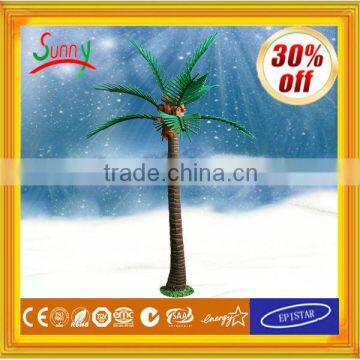  express Outdoor Christmas Decorative solar lighted palm trees with CE ROHS GS SAA UL