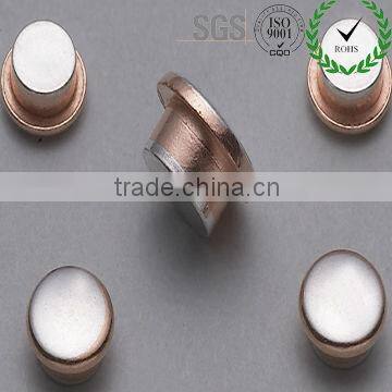 RoHS Approved High Quality AgNi Contacts Round Head Rivets,Contact Button for Home Appliances