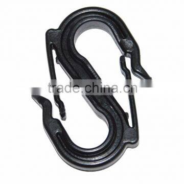Plastic Double S HOOK shade net bird net anti hail net cherry cover S clip