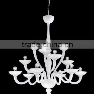 Casanova Crystal Chandelier Mosaic Glass Fish Flower Pendant Light Dimmable Led Art Chandelier photo-2