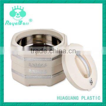 Octagonal Food container with ABS on body & s/s interior