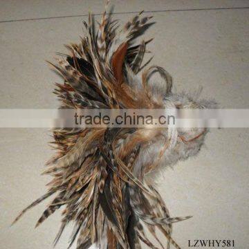 Rooster hackle saddle feather coque tail feathers LZWHY581