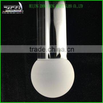 High Quality Crystal Quartz Glass Rod With A Fine Grind Ball Ending photo-4