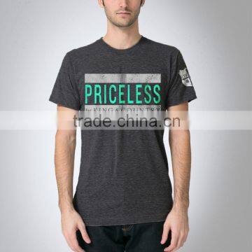 Cotton T-shirt With Customze Chest Print Model Number Bfl00252 photo-4