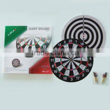 43cm flocked dartboard