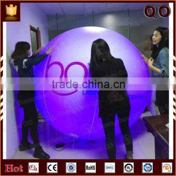 Different material select inflatable helium beach ball wedding decoration remote control light balloon