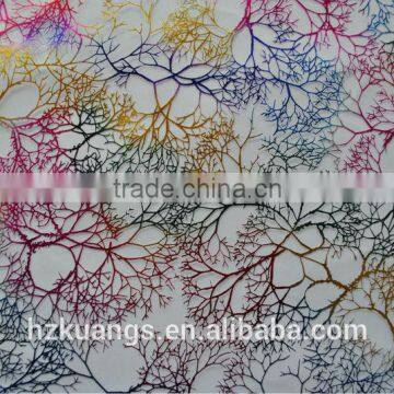 printed colorful organza fabric for decoration/bag/ wedding decoration/home textile