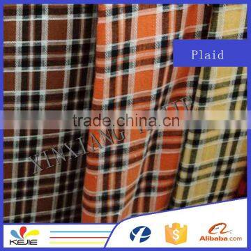 21s cotton fabric yarn dyed plaid fabric for garments