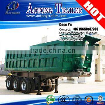 china big 40 cbm semi trailer 50 tons 3 axle truck tipper trailer full set