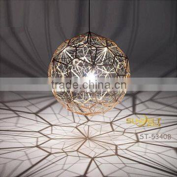 ST-5340B Sunbelt D400mm Stainless Steel Globe Lamp,laser Carving Ball Pendant Lamp,globe Laser Carving Lamp Made in China. photo-2