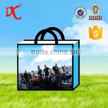 Fast and Furious printing resuable bopp laminated woven shopping bag