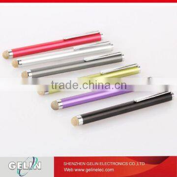 High sensitive stylus pen with conductive fiber cloth tip