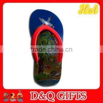 Souvenir Wood Slipper Magnet With Rubber Belt photo-2