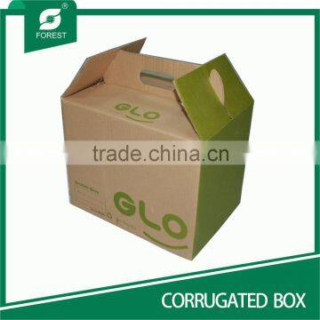 PORTABLE CORRUGATED PAPER BOX FOR PACKING