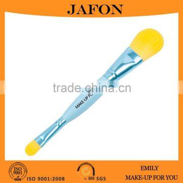 Light blue double sided single makeup brush