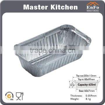 635ml Aluminum Foil Trays /Aluminium Foil Container/BBQ food tray