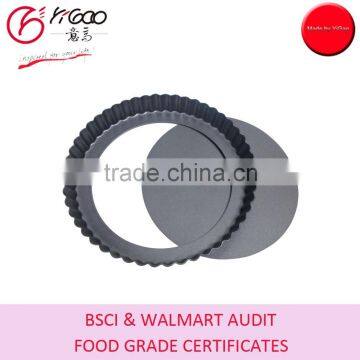 Gold Nonstick Coated 4" Round Mini Tart Pan Set of 4 With PVC Display Box Packaging photo-2