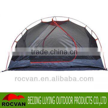 Oversized Room Urltra-light Aluminum 9.5mm Pole Waterproof Wind Resistance Double Layer 3 Season 2 Person Camping Tent