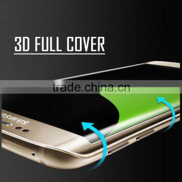 Factory price high clear tempered glass screen protector for samsung S6 edge