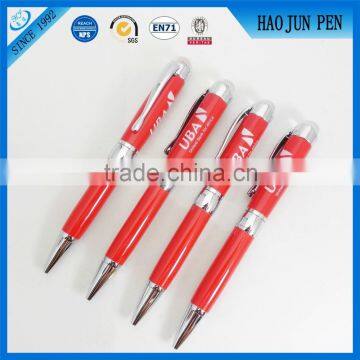 Red Charming Metal Roller Pen Promotion Gift Metal Pens With Custom Logo