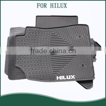 Factory Customized Full Set Type Rubber PVC Auto Car Floor Mats For TOYOTA HILUX