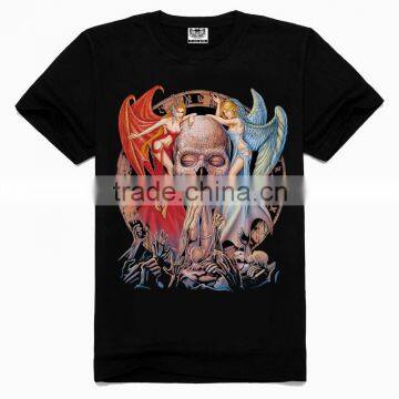 OEM 3d Printing Factory High quality old skull t-shirt, korean fashion t-shirt, high fashion trendy t-shirts