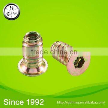 Advanced machine from Germany M8 hot sale furniture fastener threaded iron nut (N12)