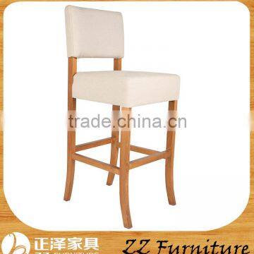 Wood Frame Line Fabric Hot-selling Bar Chair