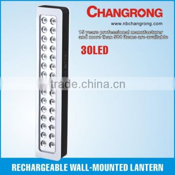 Rechargeable wall mounted LED lantern with 30pcs LED