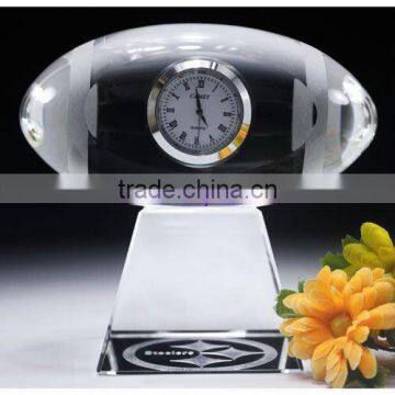 Crystal Clock With Base