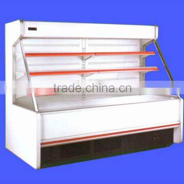 Supermarket commercial fruit display refrigerator showcase