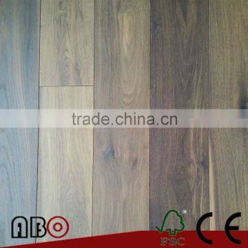 Antique Dark Smoked White Oak Wood Parquet Flooring