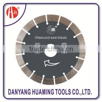 Horizontal cutting blade and segment diamond saw blade for agate cutting power tools