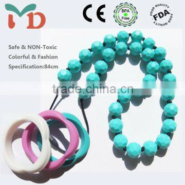 China Supplier New Products Food Grade Silicone Chewable Teething Nurse Gummi Bracelet Bangle photo-2