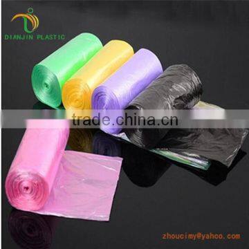 ldpe/hdpe hot sale rubbish bags/trash bags on roll for waste