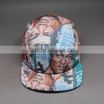 WHOLESALE CUSTOM FLAT BRIM 5 PANEL HAT