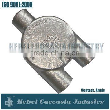 Class 3 Galvanized Malleable Iron Three Way Y type Conduit Fitting