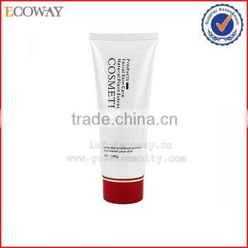 High class skin care cosmetic tube with clear screw cap