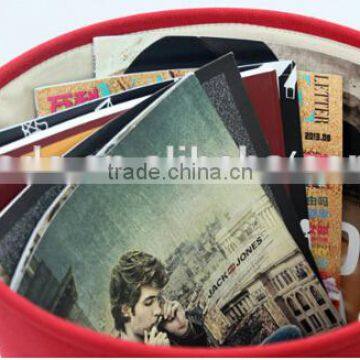 YIWU RODA Cotton Embroidery Bin Canvas Toys Receive Basket Sundry Receive Storage Basket Bathroom Laundry Basket photo-6