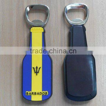 Soft pvc embossed 3D logo bottle opener