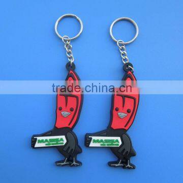High Quality Lovely Masisa Cute Shape Rubber Keyring