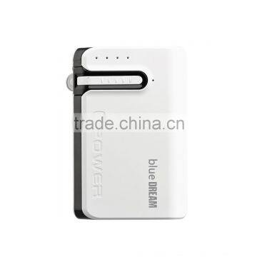 External battery pack 7800mAh portable power bank with bluetooth earphone 3.0