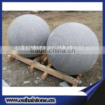 Substantial Durable Carved Granite Stone Ball Fountain Sphere Stone